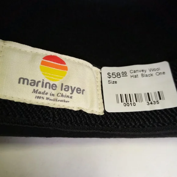 Marine Layer Fadora Canvey Wool Hat OS - Picture 7 of 10